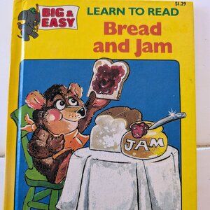 VTG Learn to Read Bread and Jam Big & Easy Softcover Book 1989 Checkerboard RARE